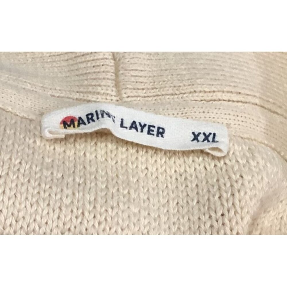 Marine Layer Nate Shawl Collar Knit Cardigan Mens XXL Kurt Cobain Grandpa Core - Picture 6 of 8